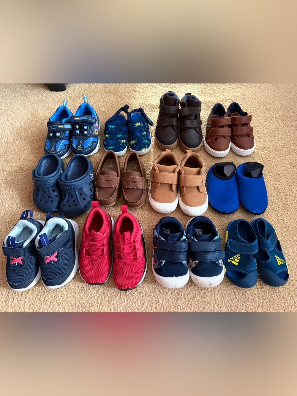 Children's Red Athletic Sneakers - Breathable Play Shoes